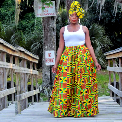 African print sales mini pencil skirt