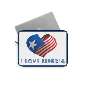 I Love Liberia Laptop Sleeve - Zabba Designs African Clothing Store