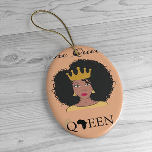 The Queen Gold And Orange Ceramic Ornaments - Zabba Designs African Clothing Store