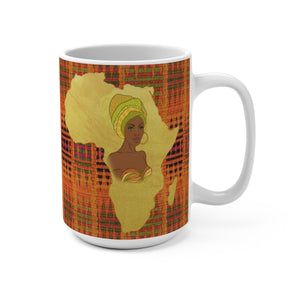 Ghana Kente Print Designer's  Coffee Mug - Zabba Designs African Clothing Store