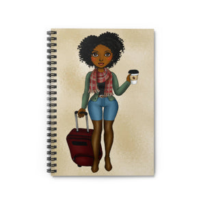 Go Girl Spiral Notebook - Ruled Line - Zabba Designs African Clothing Store