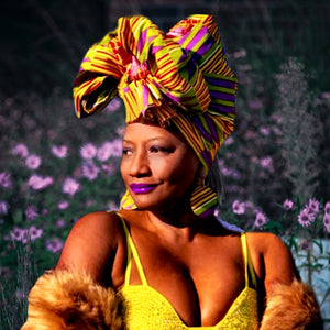 The MLK African Print  HeadWrap - Zabba Designs African Clothing Store