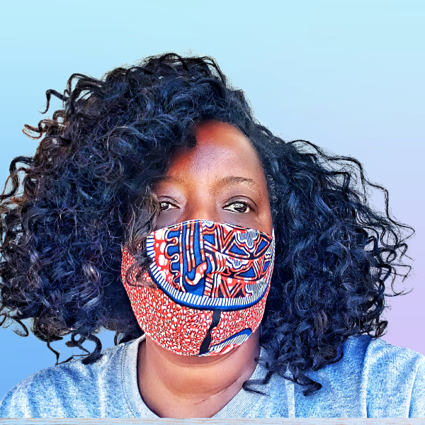 African Print Mask - Zabba Designs African Clothing Store