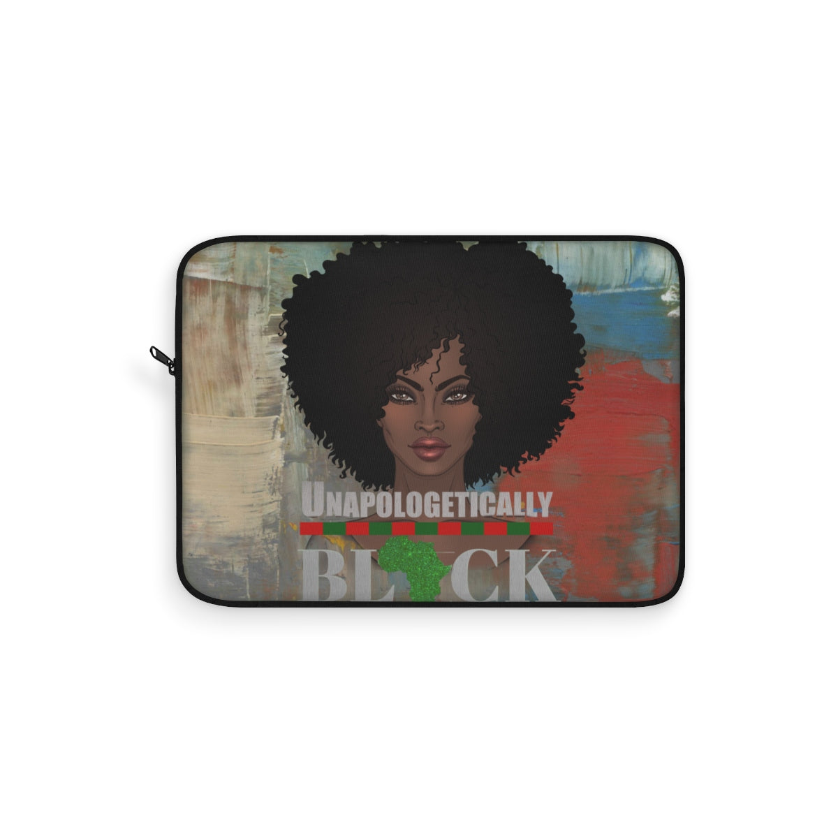 Minnie Melanin Afro Chick Laptop Sleeve - Zabba Designs African Clothing Store