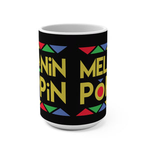Melanin Poppin Designer's  Coffee Mug - Zabba Designs African Clothing Store
