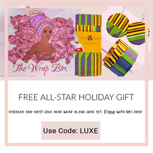 Free All Star Holiday Head Wrap And Jewelry Gift Set - Zabba Designs African Clothing Store