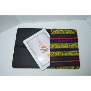 Yellow African Print IPad Cover - Zabba Designs African Clothing Store