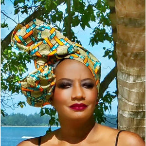 Jazzy Head Wrap - Zabba Designs African Clothing Store
