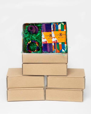 6  MONTH HEAD WRAP BOX, $30.99 / MO. ONE FREE MONTHS, FREE SHIPPING IN THE USA, PLAN AUTOMATICALLY RENEWS, YOU MAY CANCEL AT ANY TIME - Zabba Designs African Clothing Store