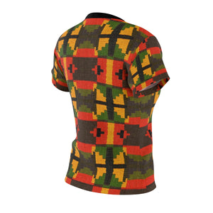 Tiffany Women's African Print Polyester  Tee - Zabba Designs African Clothing Store