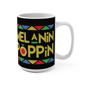 Melanin Poppin Designer's  Coffee Mug - Zabba Designs African Clothing Store