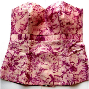 Minnie African Tie Dye Strapless Bustier Top - Zabba Designs African Clothing Store