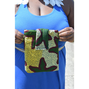Green African Ankara print iPad Case - Zabba Designs African Clothing Store