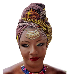 Sakurasou Traditional Print Headwrap - Zabba Designs African Clothing Store