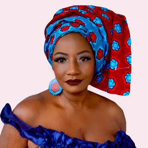 Nyla African Print  HeadWrap - Zabba Designs African Clothing Store