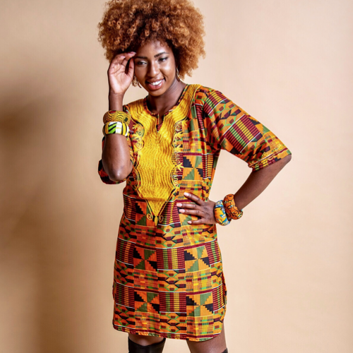 Kente combination dresses best sale