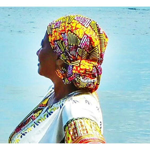 Cape Ankara Print HeadWrap - Zabba Designs African Clothing Store