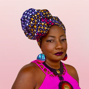 Morgan African Print HeadWrap - Zabba Designs African Clothing Store