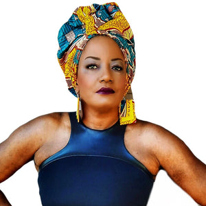 The Sashe African Print Head Wrap - Zabba Designs African Clothing Store