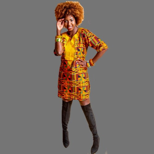 kente shirt dress Kente shirt dress
