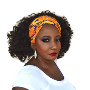 Coco ASA Kente Print Head Wrap - Zabba Designs African Clothing Store