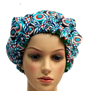 Slay Multi Color Adult Ankara Bonnet - Zabba Designs African Clothing Store