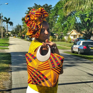 My Chanel African Print Head Wrap - Zabba Designs African Clothing Store