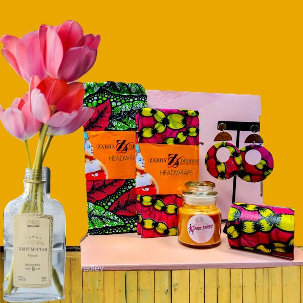 MIAMI Head Wrap And Jewelry Set - Zabba Designs African Clothing Store