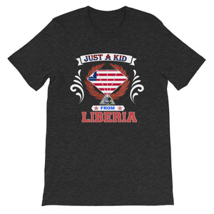 Just A Kid From Liberia T-Shirt - Zabba Designs African Clothing Store