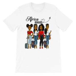 Africa  Bound Girls Trip Short-Sleeve T-Shirt - Zabba Designs African Clothing Store