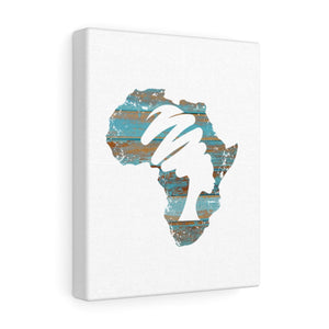 Mama Africa Blue Canvas Gallery Wraps - Zabba Designs African Clothing Store