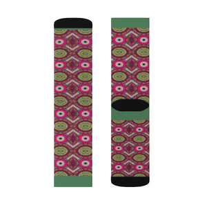 Missy Pink Unisex African Print Socks - Zabba Designs African Clothing Store