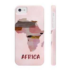 Pink Map Of Africa Cell Phone Case - Zabba Designs African Clothing Store