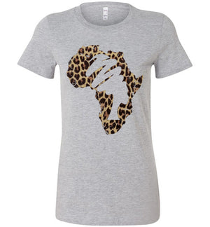 Mama Africa Ladies Perfect Tee Shirt Animal Print - Zabba Designs African Clothing Store