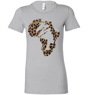 Mama Africa Ladies Perfect Tee Shirt Animal Print - Zabba Designs African Clothing Store