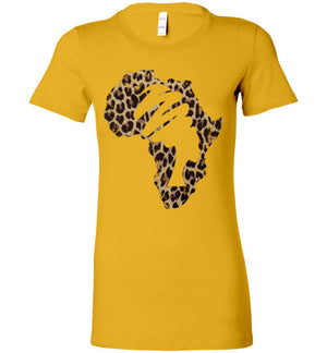 Mama Africa Ladies Perfect Tee Shirt Animal Print - Zabba Designs African Clothing Store