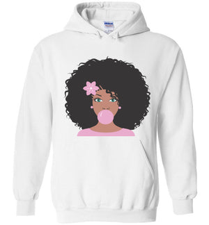 Cocoa Bubble Gum Women's College Hoodie - Zabba Designs African Clothing Store