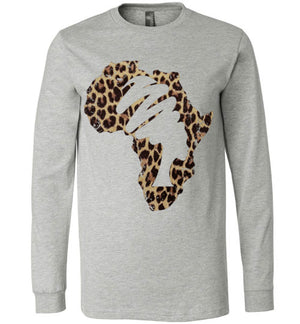 Animal Print Mama Africa Perfect  Long Sleeve T - Shirt - Zabba Designs African Clothing Store