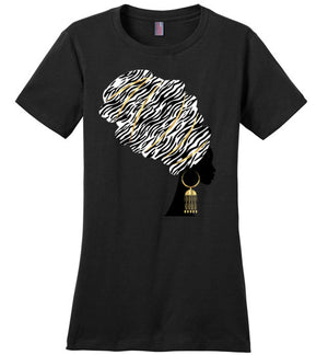 Maja Headwrap Perfect T Shirt - Zabba Designs African Clothing Store