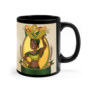 Liberian Market Girl Tribal mug 11oz - Zabba Designs African Clothing Store