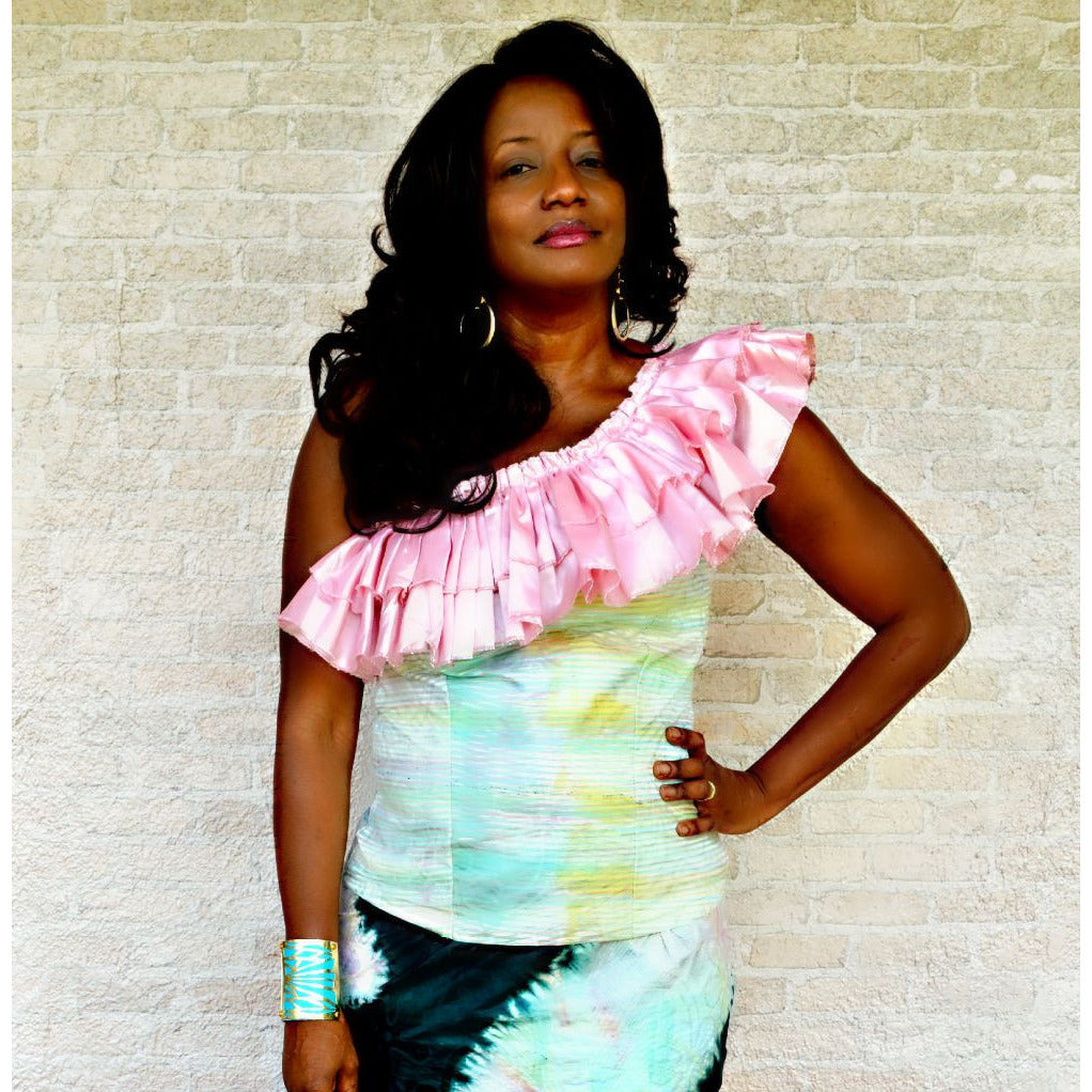Oceaniia African Print Evening Dress Oceaniia African Print Evening Dress