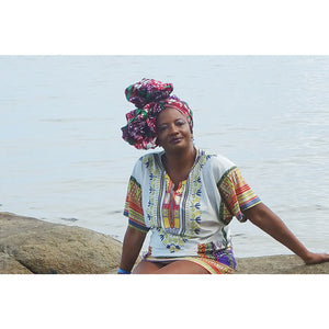 Chyna African Print Head Wrap - Zabba Designs African Clothing Store