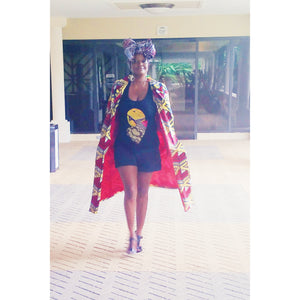 Rasta African Print Head Wrap - Zabba Designs African Clothing Store