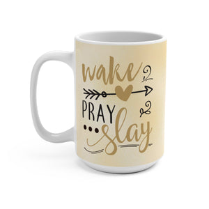 Work Pray And Slay Coffee Mug - Zabba Designs African Clothing Store