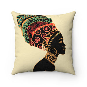 Tiffany African Print Throw Suede Square Pillow Case - Zabba Designs African Clothing Store