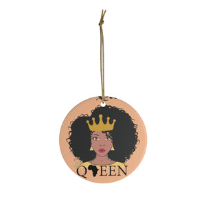 The Queen Gold And Orange Ceramic Ornaments - Zabba Designs African Clothing Store