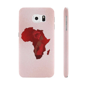 Pink And Red African Inspired Case Mate Slim Phone Cases - Zabba Designs African Clothing Store
