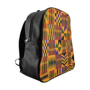 Ghana Kente Prin Unisext Backpack - Zabba Designs African Clothing Store