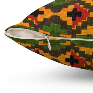 Gola Kente Print Throw Pillow - Zabba Designs African Clothing Store