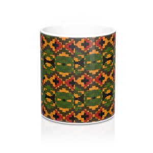 Green African Designer's  Coffee Mug - Zabba Designs African Clothing Store